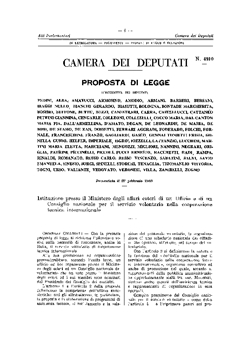 Istituzione presso il Ministero degli affari esteri di un Ufficio e di un Consiglio nazionale per il servizio volontario nella cooperazione tecnica internazionale