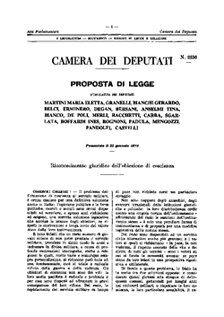 Riconoscimento giuridico dell'obiezione di coscienza