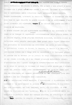 Bozza dell'arringa dell'avvocato di Luciano Scapin