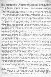 Volantino stilato dal Gruppo di collegamento per gli obiettori di coscienza e distribuito ad Aversa