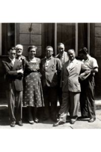 Foto di Bruno Segre al convegno di War Resisters International