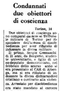 Condannati due obiettori di coscienza