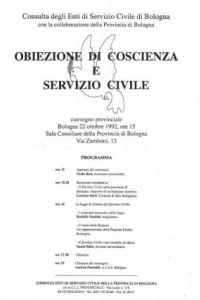 Obiezione di coscienza a servizio civile