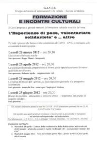 l’Esperienze di pace , volontariato, solidarietà e … altro