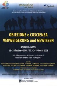 Obiezione e Coscienza. Verweigerung und Gewissen