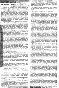 Servizio Civile ai primi passi