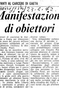 Manifestazione di obiettori