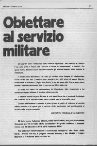 Milano Federalista, novembre 1973