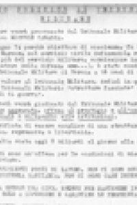 Processo politico al tribunale militare