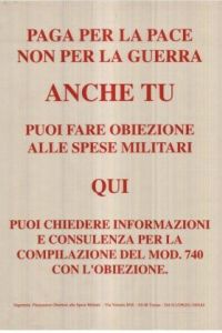 Paga per la pace non per la guerra