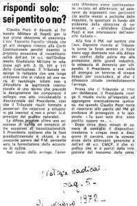 rispondi solo: sei pentito o no?