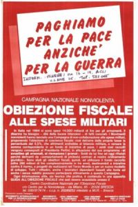 Paghiamo per la pace anziché per la guerra