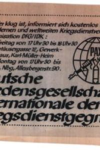 Deutsche Friedensgesellschaft – Internationale der Kriegsdienstgegner