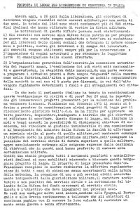 Proposta di legge per l’obiezione di coscienza in Italia