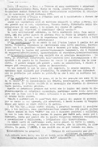 Volantino stilato dal Gruppo di collegamento per gli obiettori di coscienza