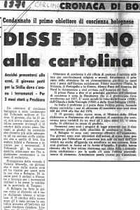Disse di no alla cartolina