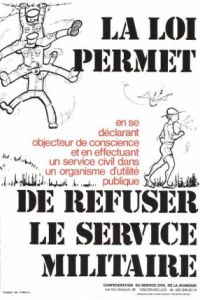 La Loi permet de refuser le service militaire