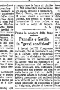 Pannella e Gardin in “gravi condizioni”