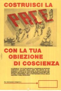 Costruisci la pace con la tua obiezione di coscienza